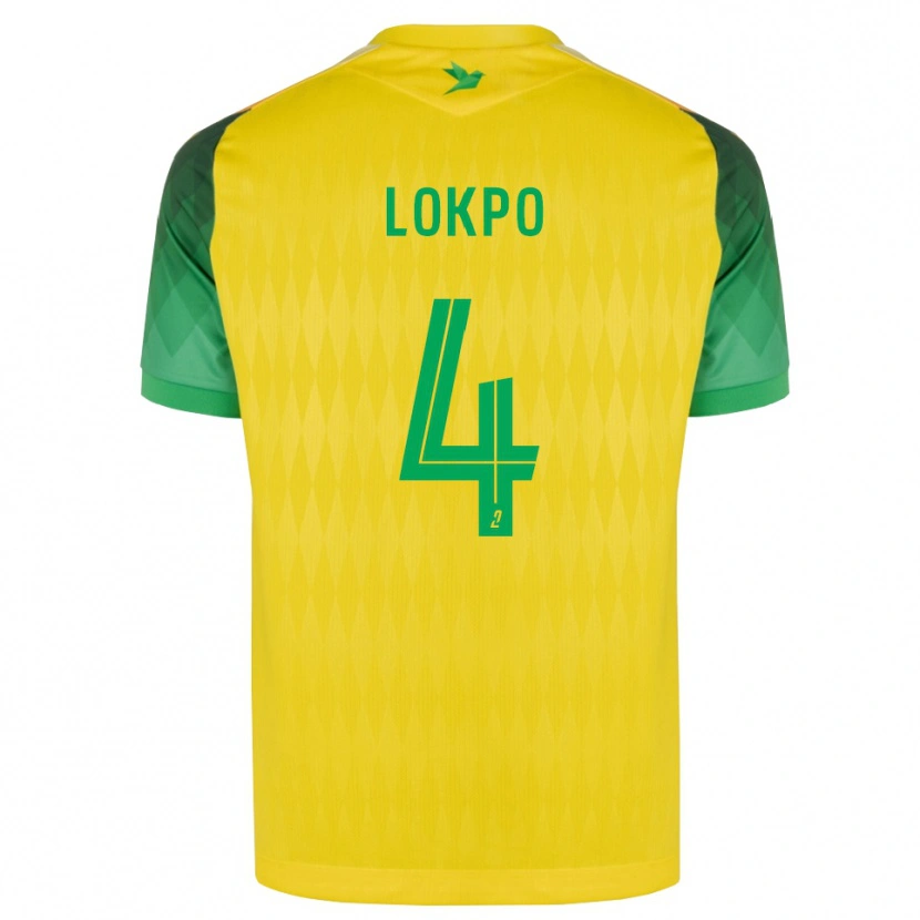 Danxen Kinder Romaric Lokpo #4 Gelb Grün Rot Heimtrikot Trikot 2026/27 T-Shirt Schweiz