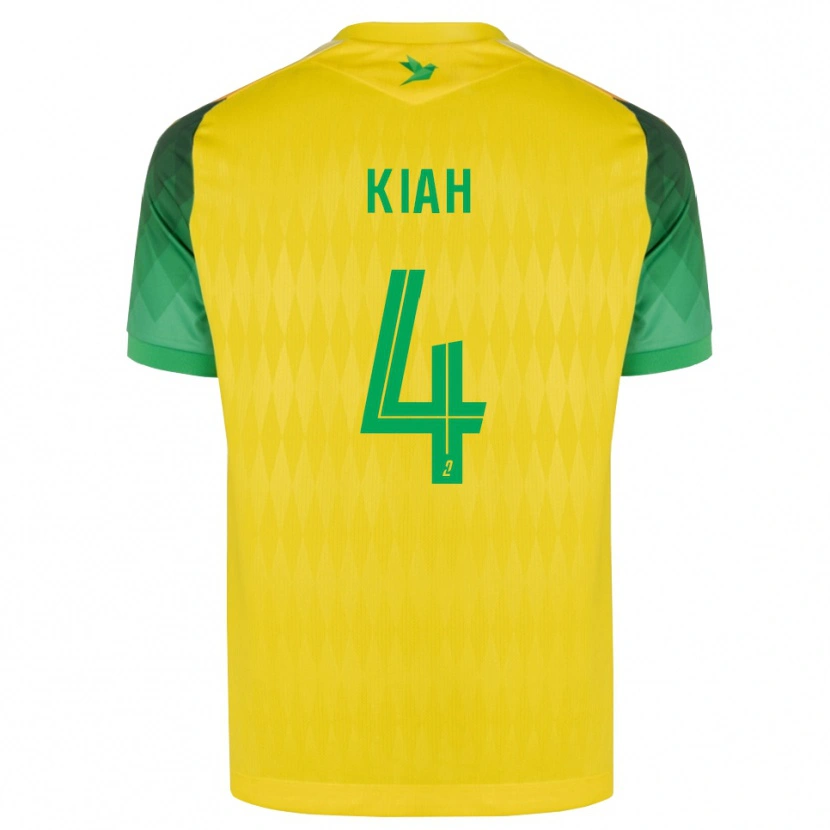 Danxen Kinder Emmanuel Kiah #4 Gelb Grün Rot Heimtrikot Trikot 2026/27 T-Shirt Schweiz