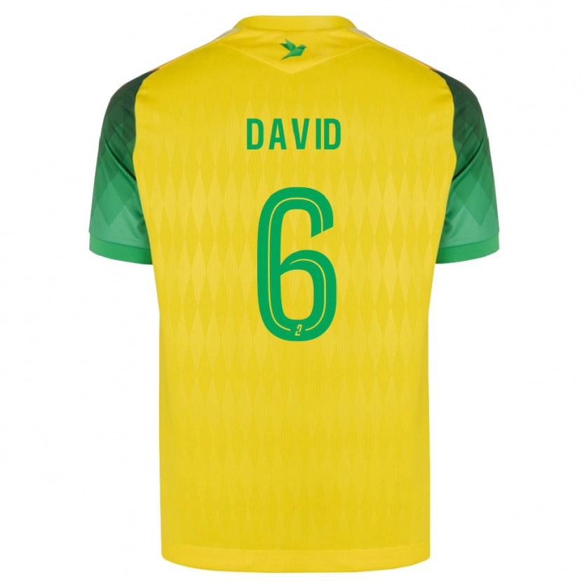 Danxen Kinder Timothé David #6 Gelb Grün Rot Heimtrikot Trikot 2026/27 T-Shirt Schweiz