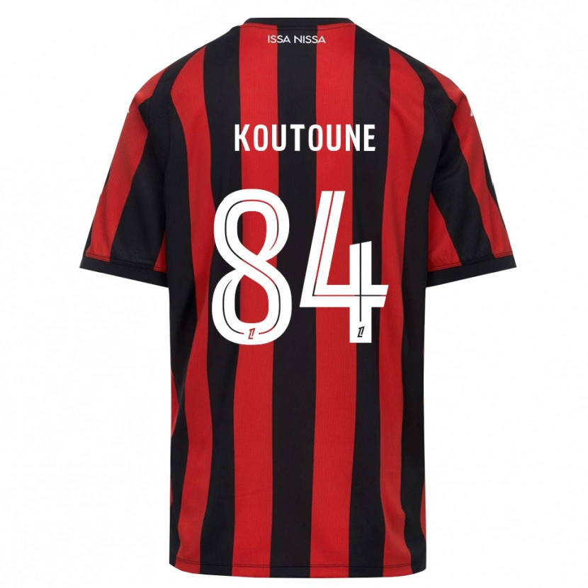 Danxen Kinder Hamza Koutoune #84 Rot Schwarz Weiß Heimtrikot Trikot 2026/27 T-Shirt Schweiz