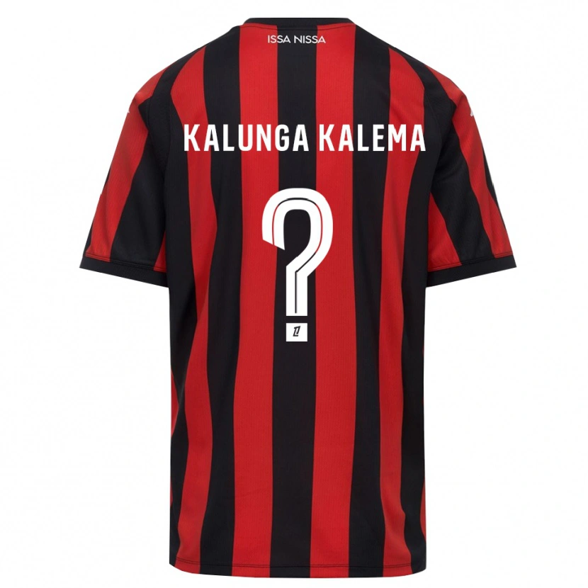 Danxen Kinder Kevin Kalunga Kalema #0 Rot Schwarz Weiß Heimtrikot Trikot 2026/27 T-Shirt Schweiz