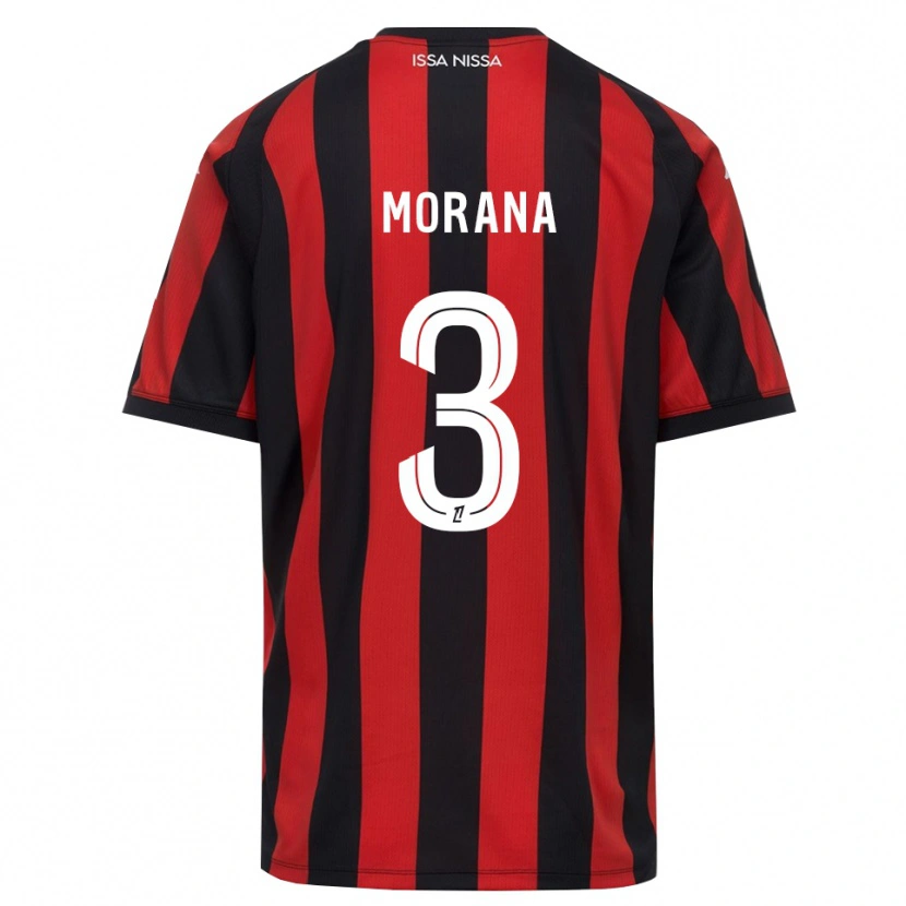 Danxen Kinder Djelan Morana #3 Rot Schwarz Weiß Heimtrikot Trikot 2026/27 T-Shirt Schweiz