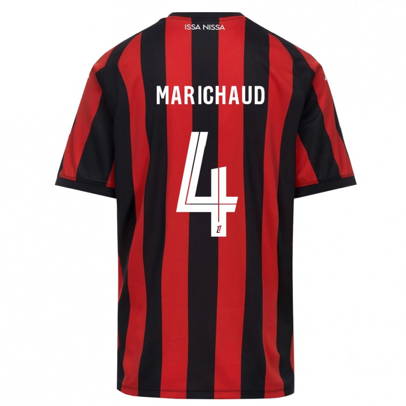 Danxen Kinder Julie Marichaud #4 Rot Schwarz Weiß Heimtrikot Trikot 2026/27 T-Shirt Schweiz