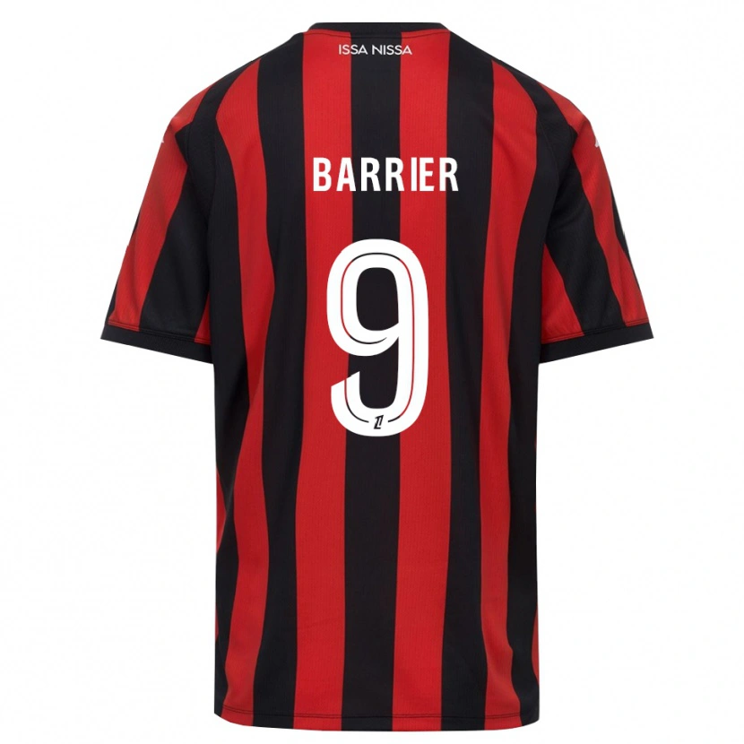 Danxen Kinder Inès Barrier #9 Rot Schwarz Weiß Heimtrikot Trikot 2026/27 T-Shirt Schweiz