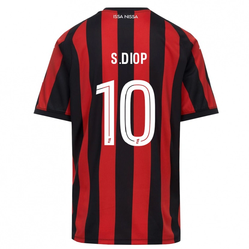 Danxen Kinder Sofiane Diop #10 Rot Schwarz Weiß Heimtrikot Trikot 2026/27 T-Shirt Schweiz