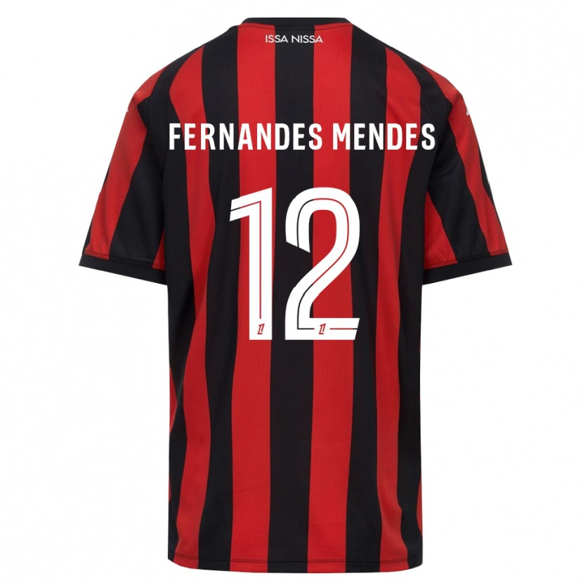 Danxen Kinder Mathis Fernandes Mendes #12 Rot Schwarz Weiß Heimtrikot Trikot 2026/27 T-Shirt Schweiz