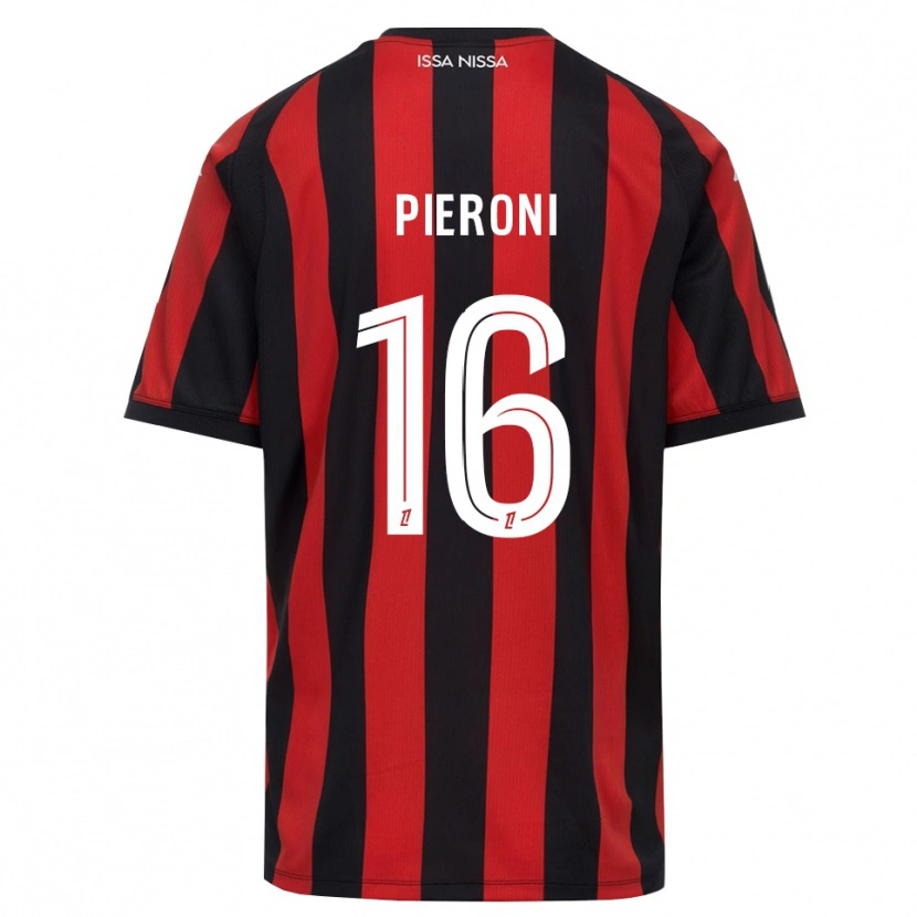 Danxen Kinder Dorian Pieroni #16 Rot Schwarz Weiß Heimtrikot Trikot 2026/27 T-Shirt Schweiz