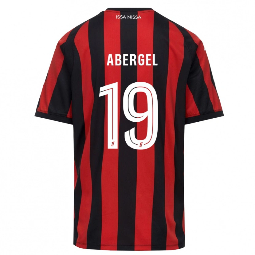 Danxen Kinder Laurent Abergel #19 Rot Schwarz Weiß Heimtrikot Trikot 2026/27 T-Shirt Schweiz