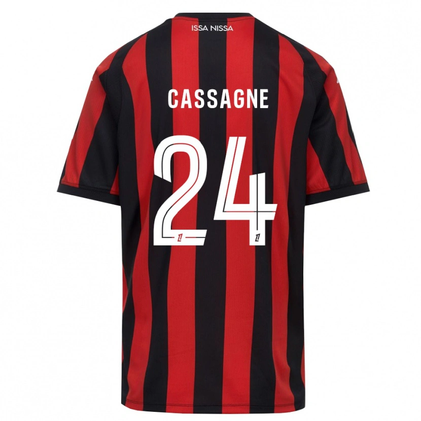 Danxen Kinder Léa Cassagne #24 Rot Schwarz Weiß Heimtrikot Trikot 2026/27 T-Shirt Schweiz