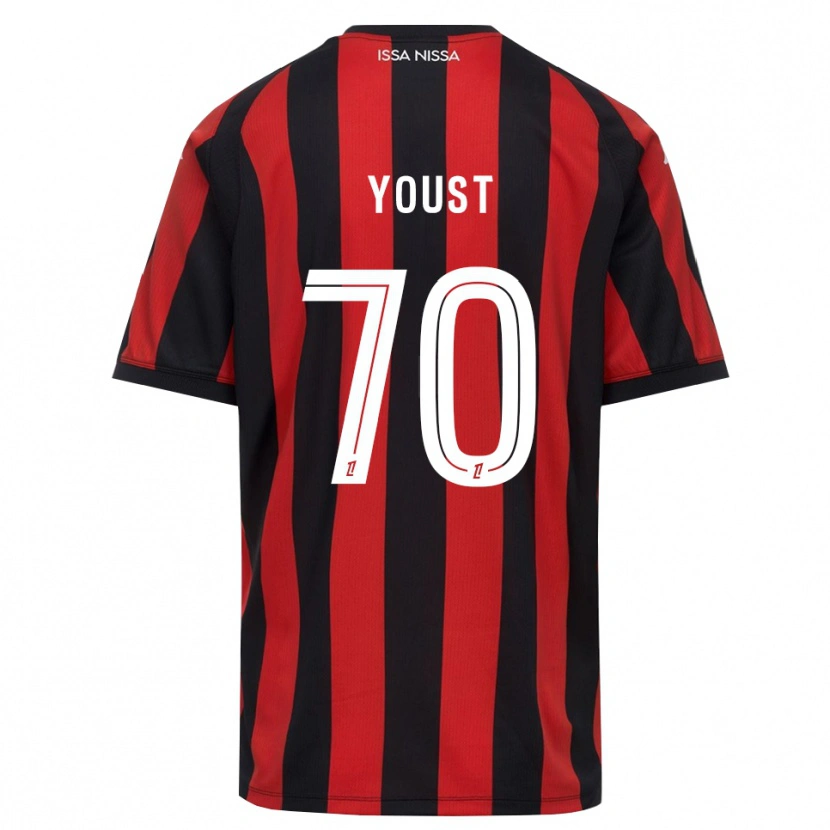 Danxen Kinder Matys Youst #70 Rot Schwarz Weiß Heimtrikot Trikot 2026/27 T-Shirt Schweiz