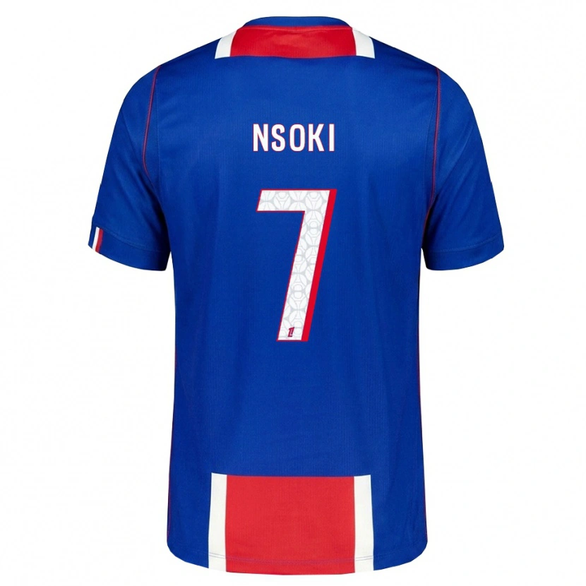 Danxen Kinder Noah Nsoki #7 Rot Weiß Blau Heimtrikot Trikot 2026/27 T-Shirt Schweiz