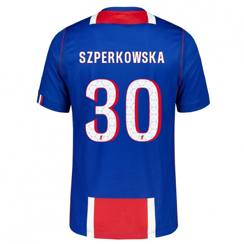 Danxen Kinder Oliwia Szperkowska #30 Rot Weiß Blau Heimtrikot Trikot 2026/27 T-Shirt Schweiz
