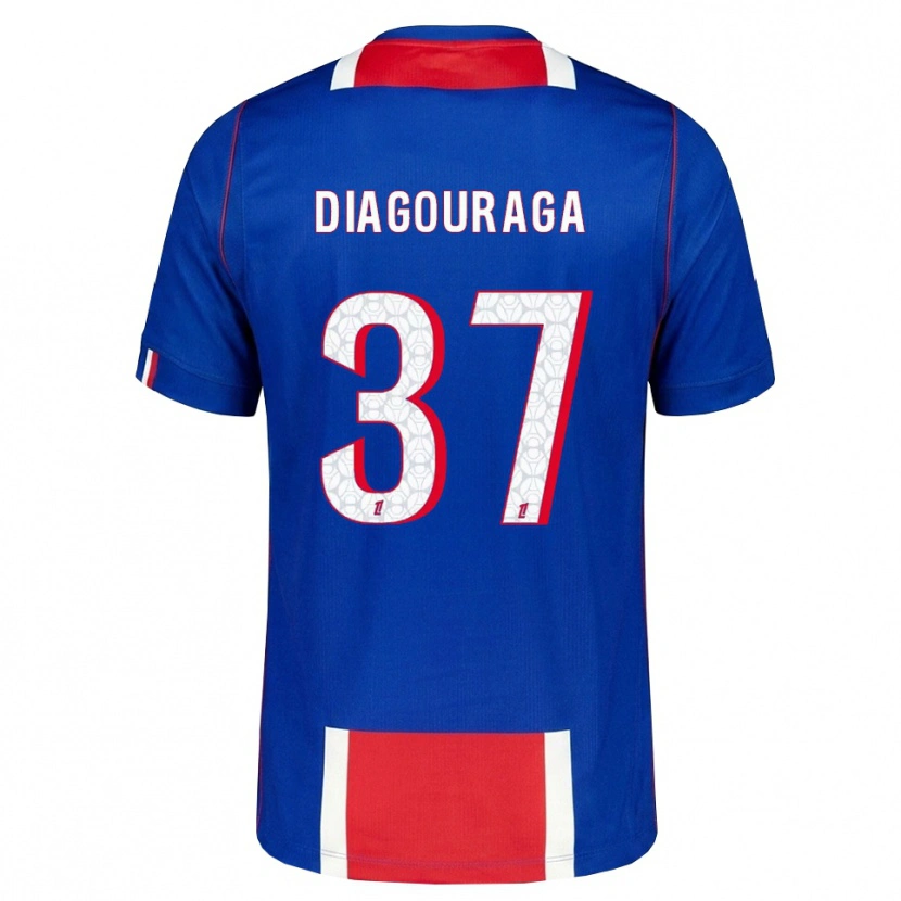 Danxen Kinder Toumani Diagouraga #37 Rot Weiß Blau Heimtrikot Trikot 2026/27 T-Shirt Schweiz