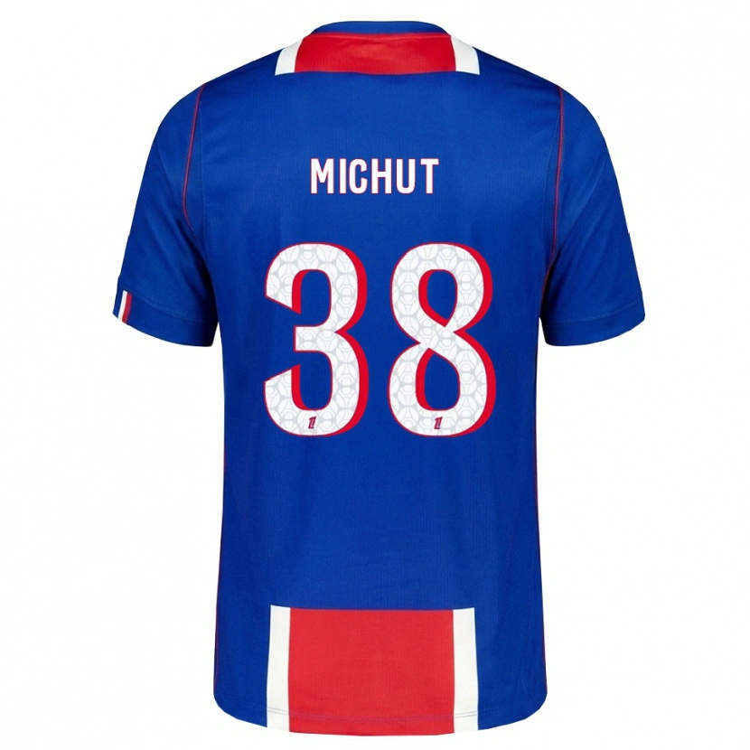 Danxen Kinder Edouard Michut #38 Rot Weiß Blau Heimtrikot Trikot 2026/27 T-Shirt Schweiz