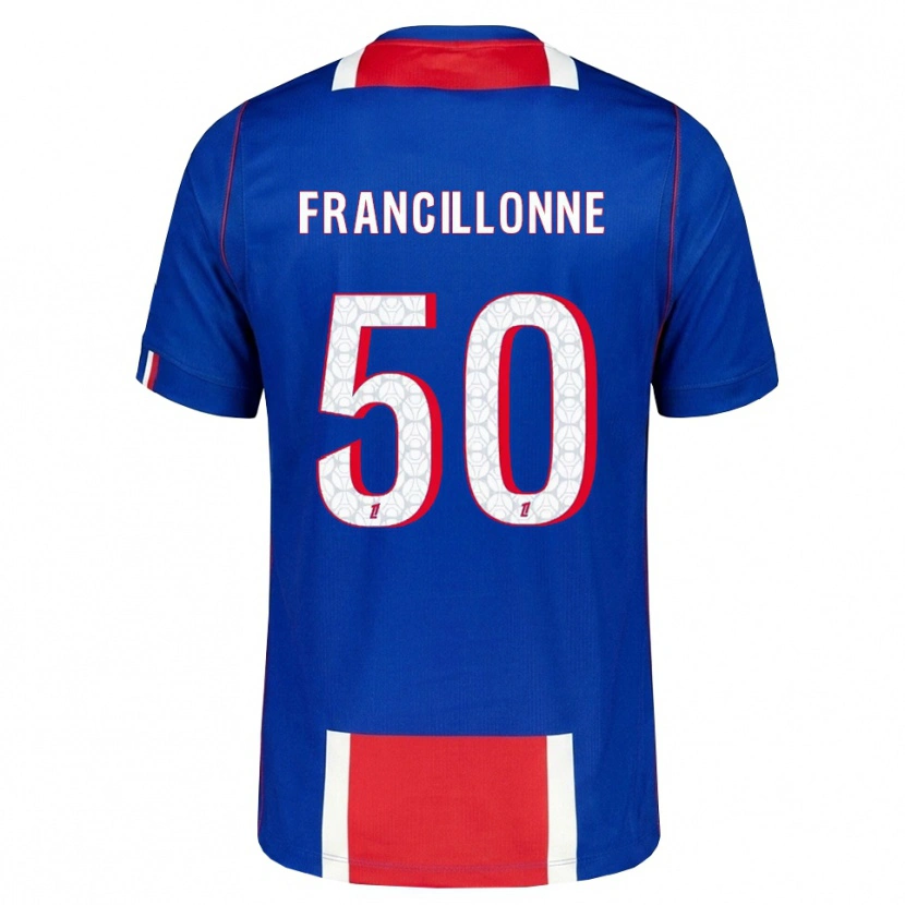 Danxen Kinder Bryan Francillonne #50 Rot Weiß Blau Heimtrikot Trikot 2026/27 T-Shirt Schweiz