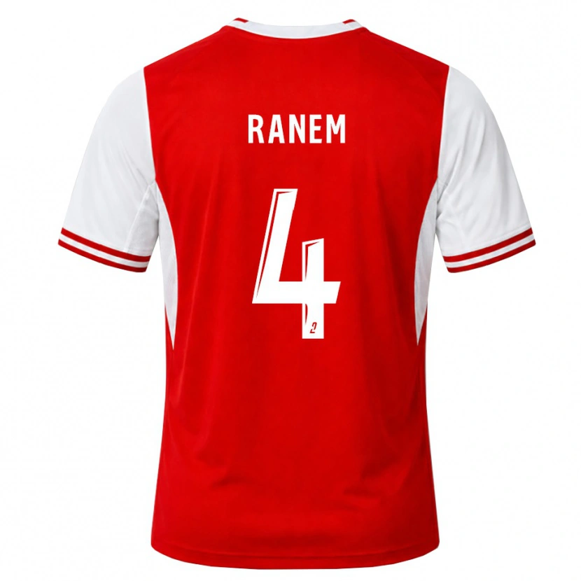 Danxen Kinder Nassim Ranem #4 Rot Weiß Heimtrikot Trikot 2026/27 T-Shirt Schweiz