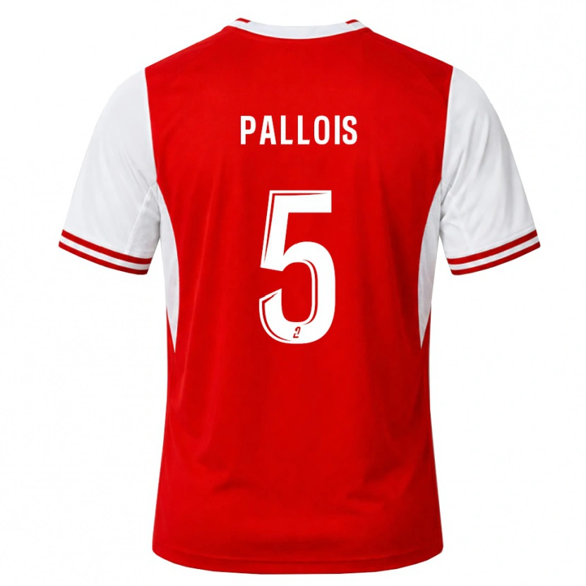 Danxen Kinder Nicolas Pallois #5 Rot Weiß Heimtrikot Trikot 2026/27 T-Shirt Schweiz