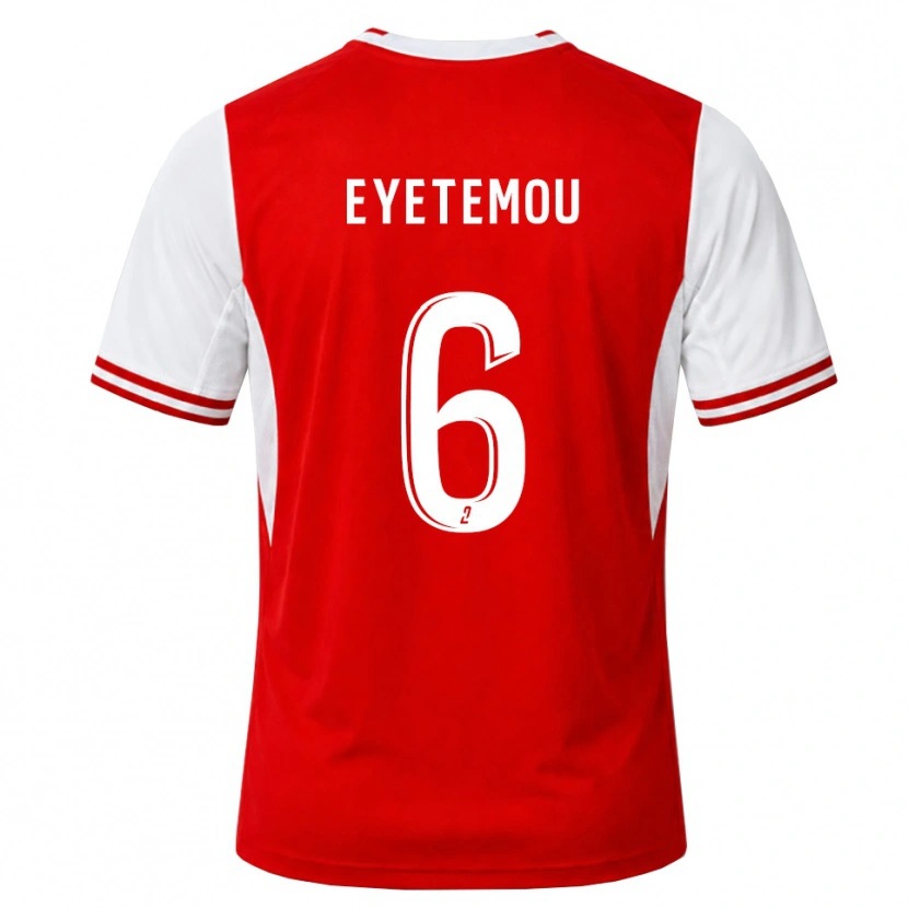 Danxen Kinder Paul Eyetemou #6 Rot Weiß Heimtrikot Trikot 2026/27 T-Shirt Schweiz