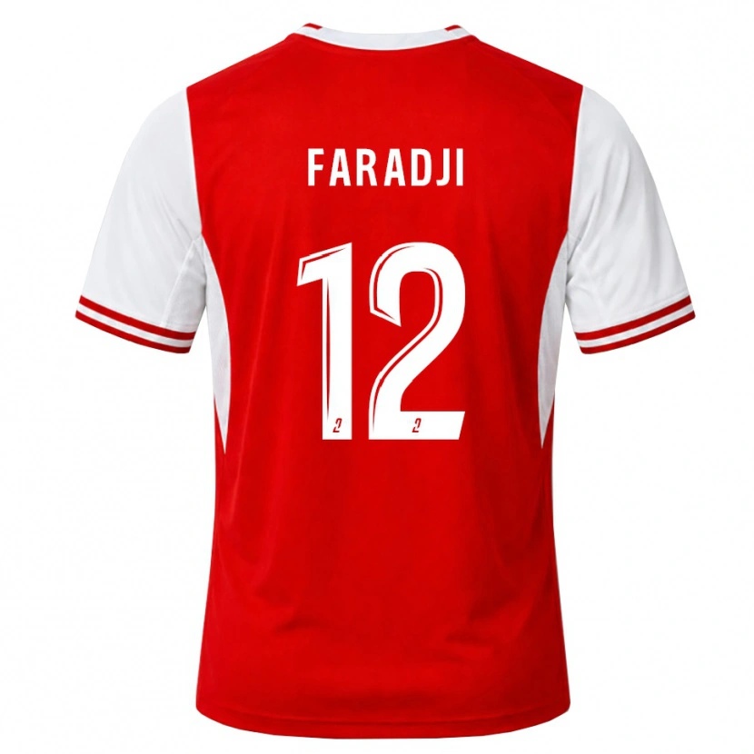 Danxen Kinder Ouassim Faradji #12 Rot Weiß Heimtrikot Trikot 2026/27 T-Shirt Schweiz