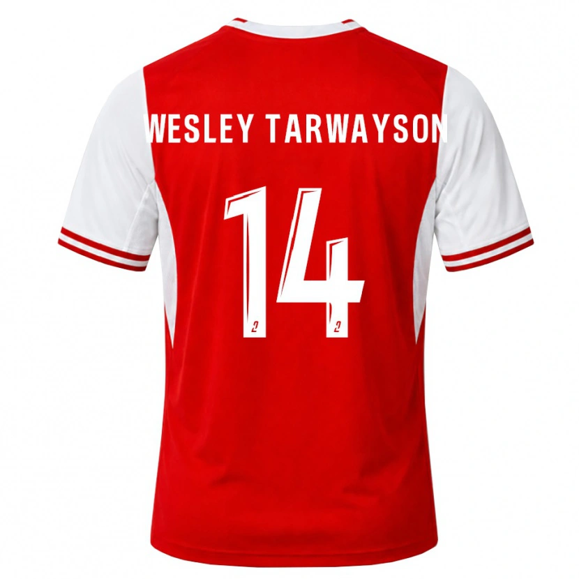 Danxen Kinder James Wesley Tarwayson #14 Rot Weiß Heimtrikot Trikot 2026/27 T-Shirt Schweiz