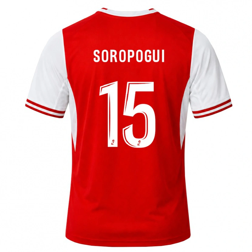 Danxen Kinder Yanis Soropogui #15 Rot Weiß Heimtrikot Trikot 2026/27 T-Shirt Schweiz