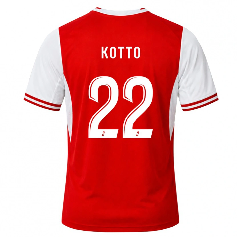Danxen Kinder Samuel Kotto #22 Rot Weiß Heimtrikot Trikot 2026/27 T-Shirt Schweiz