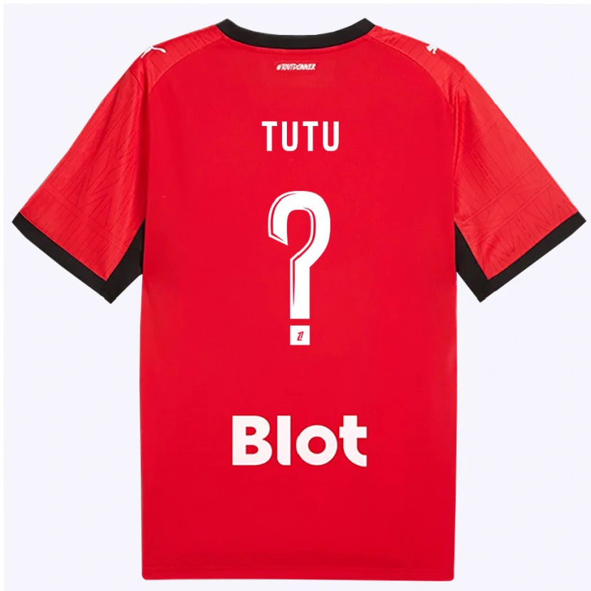 Danxen Kinder Gabriel Tutu #0 Rot Schwarz Weiß Heimtrikot Trikot 2026/27 T-Shirt Schweiz