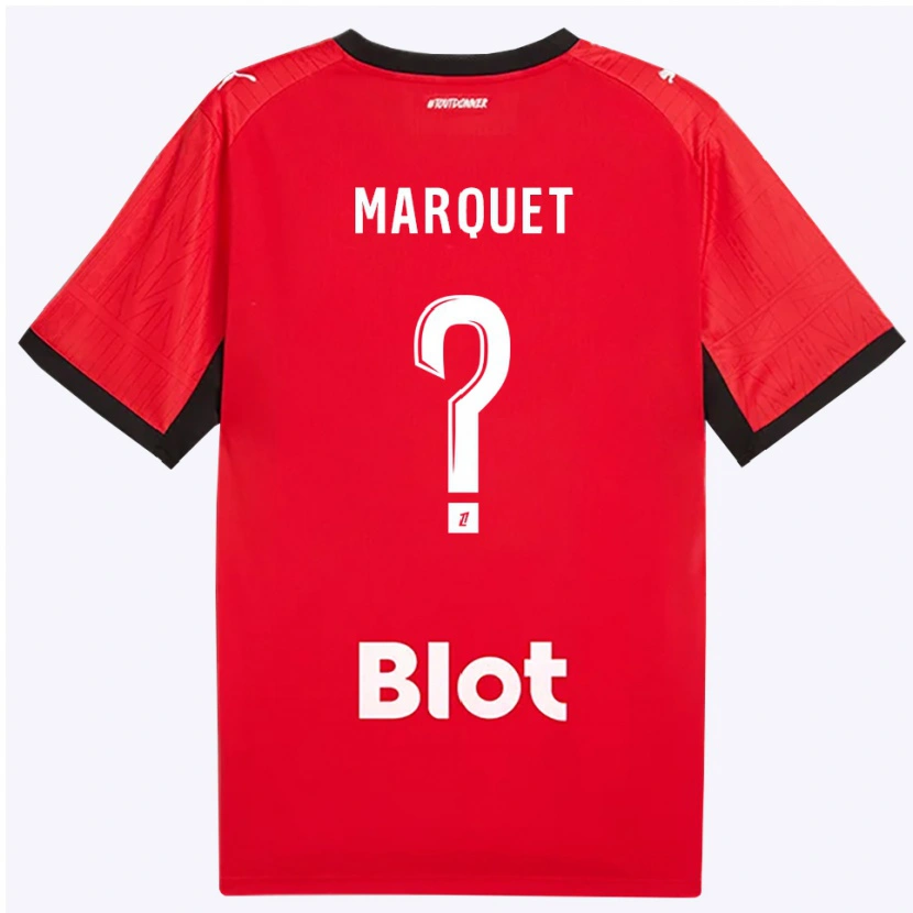 Danxen Kinder Pacôme Marquet #0 Rot Schwarz Weiß Heimtrikot Trikot 2026/27 T-Shirt Schweiz