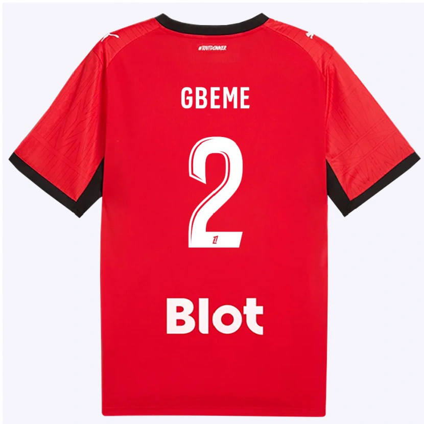 Danxen Kinder Mervin Gbeme #2 Rot Schwarz Weiß Heimtrikot Trikot 2026/27 T-Shirt Schweiz