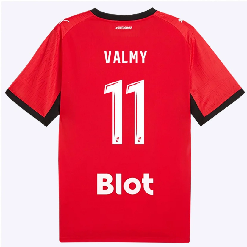 Danxen Kinder Mouhammad Valmy #11 Rot Schwarz Weiß Heimtrikot Trikot 2026/27 T-Shirt Schweiz