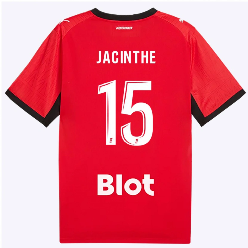 Danxen Kinder Dee-Shawn Jacinthe #15 Rot Schwarz Weiß Heimtrikot Trikot 2026/27 T-Shirt Schweiz