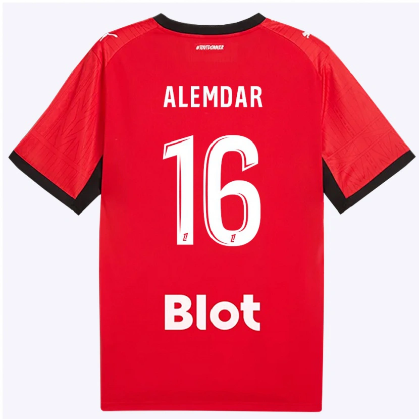 Danxen Kinder Doğan Alemdar #16 Rot Schwarz Weiß Heimtrikot Trikot 2026/27 T-Shirt Schweiz