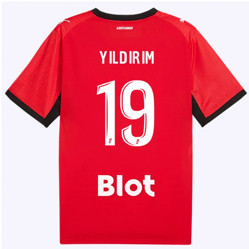 Danxen Kinder Bertuğ Yıldırım #19 Rot Schwarz Weiß Heimtrikot Trikot 2026/27 T-Shirt Schweiz