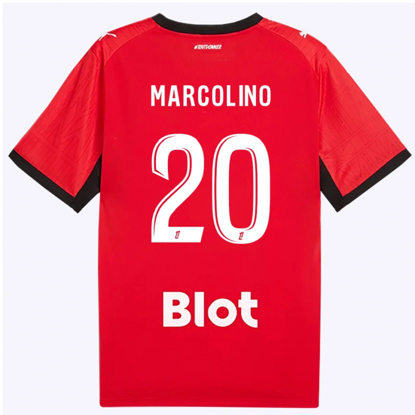 Danxen Kinder Henrick Do Marcolino #20 Rot Schwarz Weiß Heimtrikot Trikot 2026/27 T-Shirt Schweiz