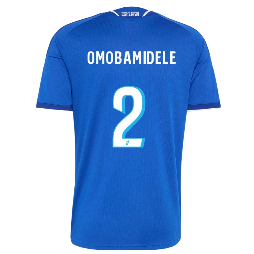 Danxen Kinder Andrew Omobamidele #2 Königsblau Weiß Heimtrikot Trikot 2026/27 T-Shirt Schweiz