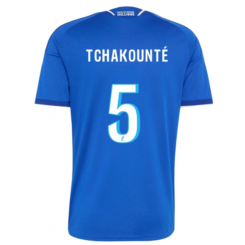 Danxen Kinder Anaëlle Tchakounté #5 Königsblau Weiß Heimtrikot Trikot 2026/27 T-Shirt Schweiz