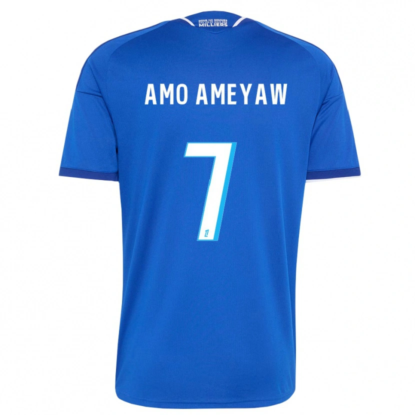 Danxen Kinder Samuel Amo-Ameyaw #7 Königsblau Weiß Heimtrikot Trikot 2026/27 T-Shirt Schweiz
