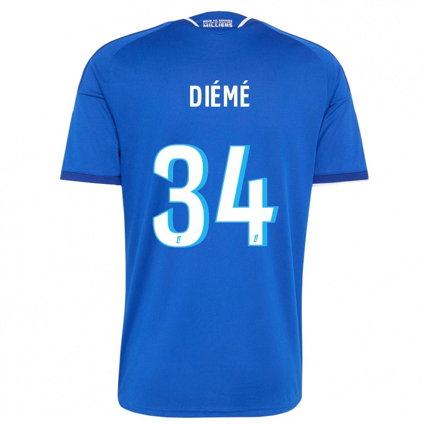Danxen Kinder Yaya Diémé #34 Königsblau Weiß Heimtrikot Trikot 2026/27 T-Shirt Schweiz