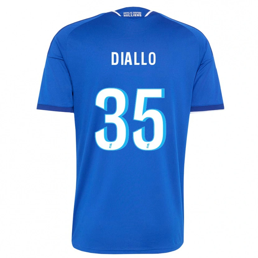 Danxen Kinder Tidiane Diallo #35 Königsblau Weiß Heimtrikot Trikot 2026/27 T-Shirt Schweiz