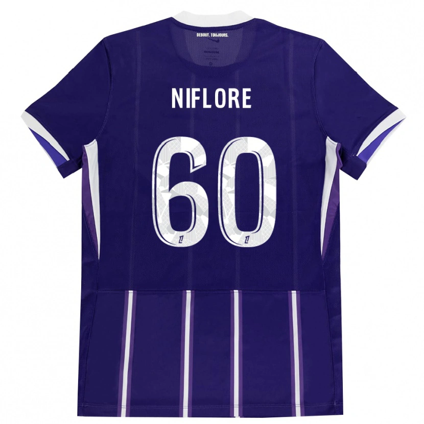 Danxen Kinder Mathys Niflore #60 Lila Weiß Heimtrikot Trikot 2026/27 T-Shirt Schweiz