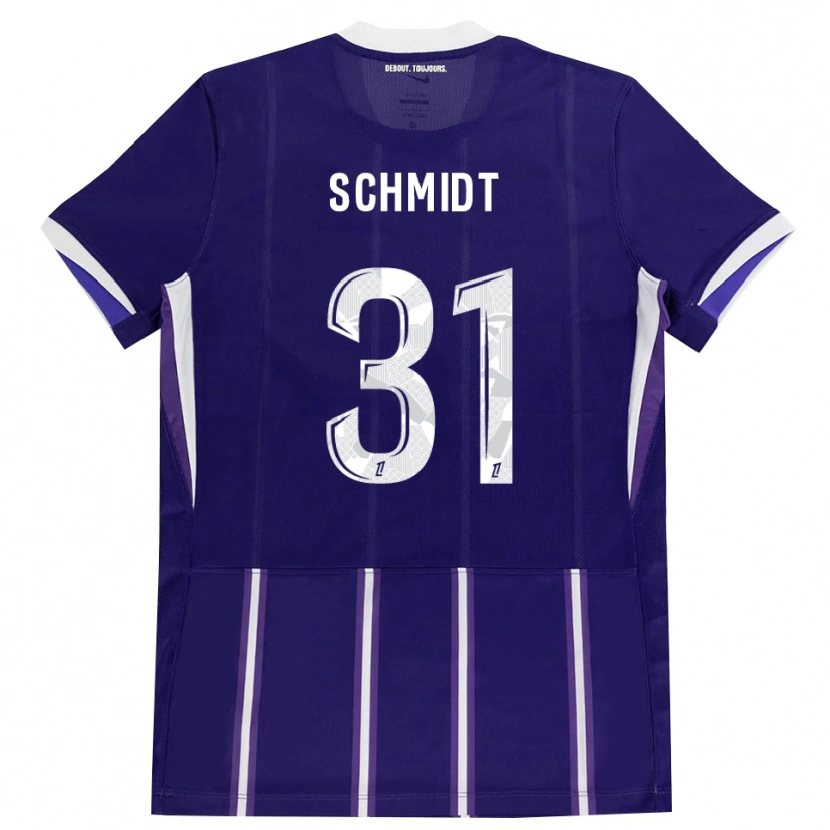 Danxen Kinder Niklas Schmidt #31 Lila Weiß Heimtrikot Trikot 2026/27 T-Shirt Schweiz