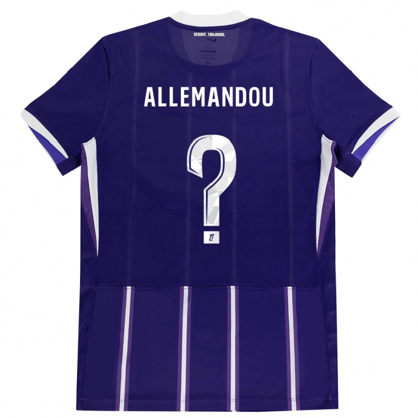 Danxen Kinder Teddy Allemandou #0 Lila Weiß Heimtrikot Trikot 2026/27 T-Shirt Schweiz