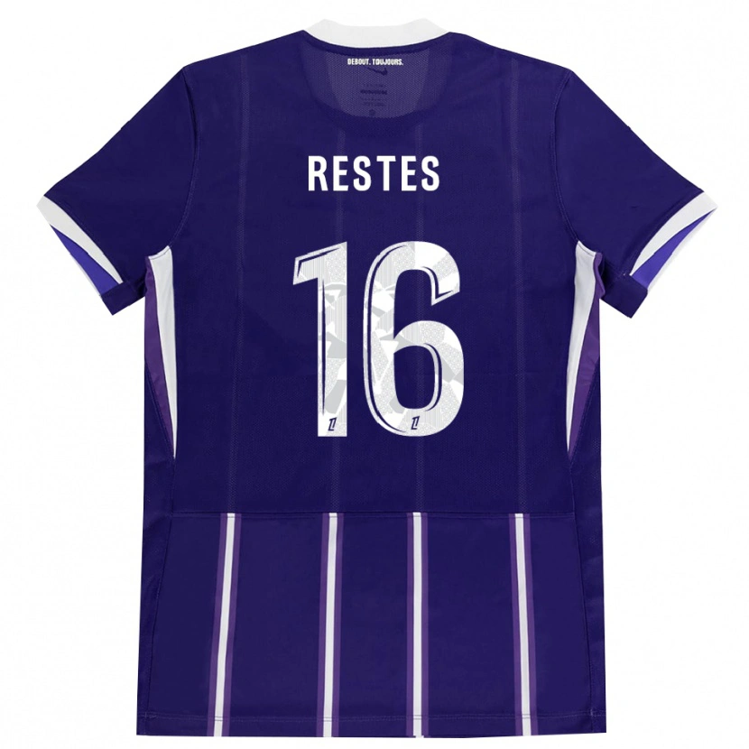 Danxen Kinder Guillaume Restes #16 Lila Weiß Heimtrikot Trikot 2026/27 T-Shirt Schweiz
