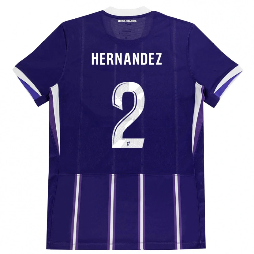 Danxen Kinder Lucie Hernandez #2 Lila Weiß Heimtrikot Trikot 2026/27 T-Shirt Schweiz