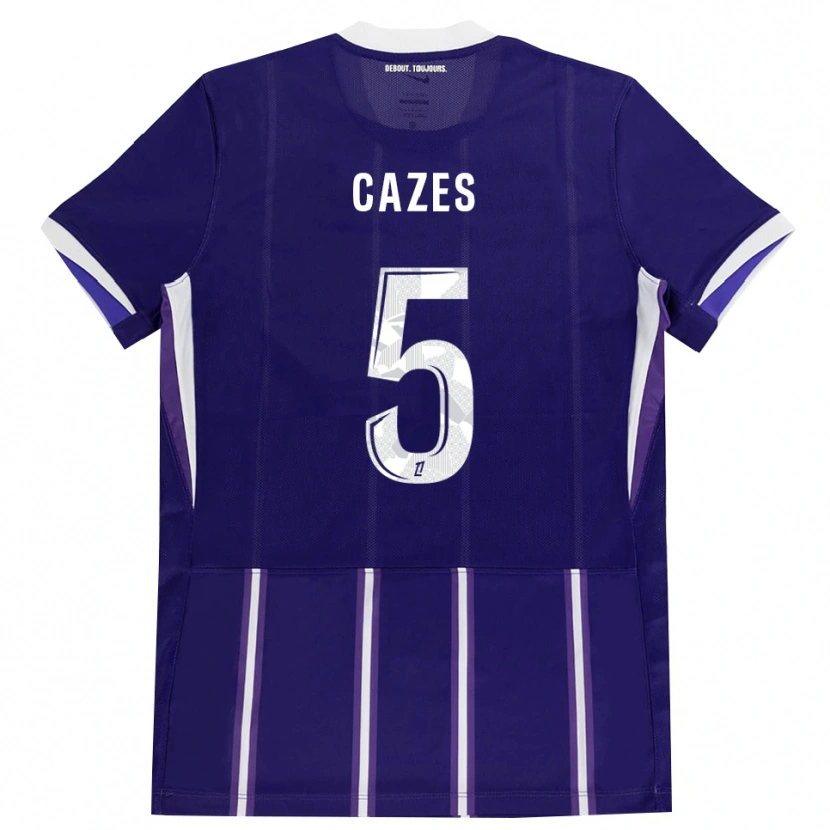 Danxen Kinder Manon Cazes #5 Lila Weiß Heimtrikot Trikot 2026/27 T-Shirt Schweiz
