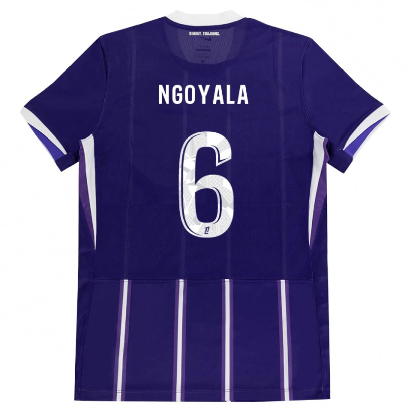 Danxen Kinder Frédéric Efuele Ngoyala #6 Lila Weiß Heimtrikot Trikot 2026/27 T-Shirt Schweiz