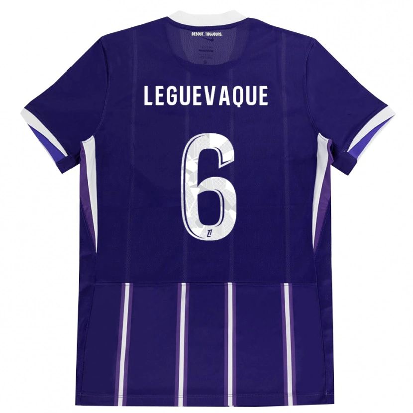 Danxen Kinder Laurie Leguevaque #6 Lila Weiß Heimtrikot Trikot 2026/27 T-Shirt Schweiz