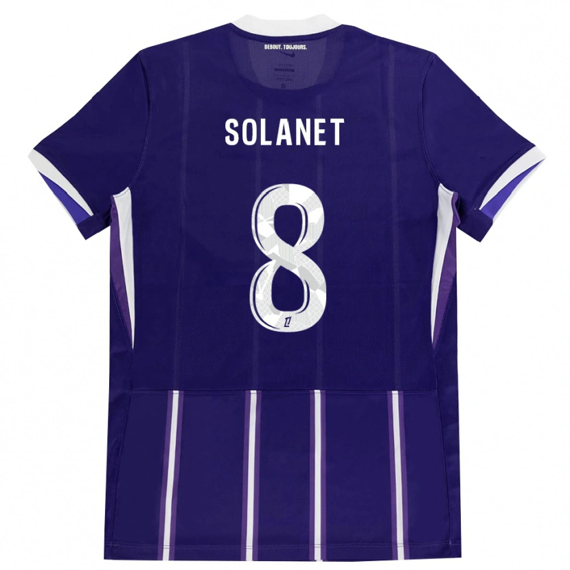 Danxen Kinder Tatiana Solanet #8 Lila Weiß Heimtrikot Trikot 2026/27 T-Shirt Schweiz