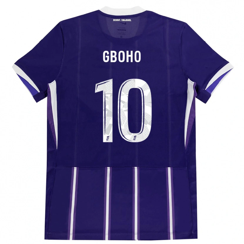 Danxen Kinder Yann Gboho #10 Lila Weiß Heimtrikot Trikot 2026/27 T-Shirt Schweiz