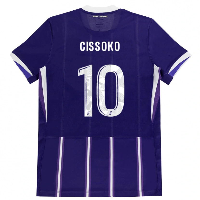 Danxen Kinder Ibrahim Cissoko #10 Lila Weiß Heimtrikot Trikot 2026/27 T-Shirt Schweiz
